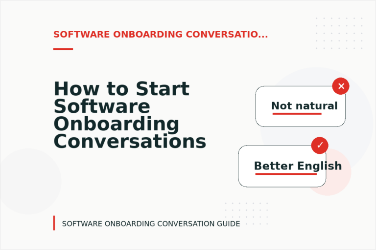 How to Start Software Onboarding Conversations Clearly How to Start Software Onboarding Conversations Clearly